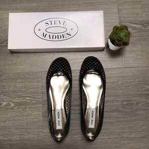 steve madden black formal flats